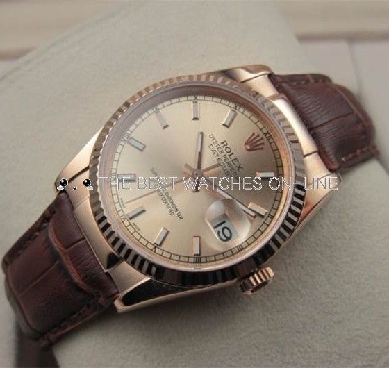 datejust leather strap