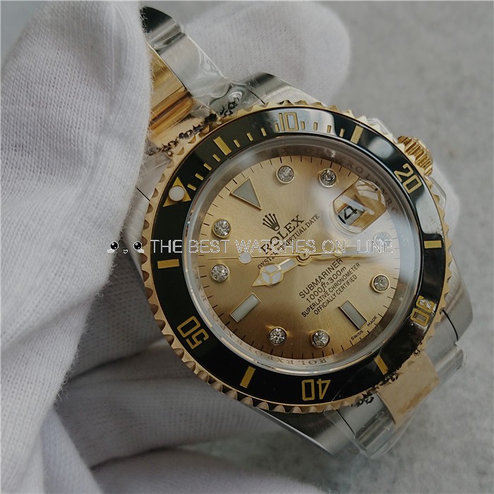 two tone gold submariner